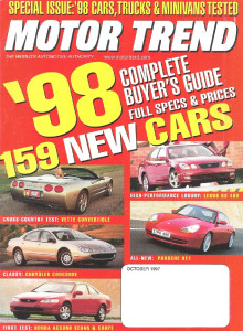 MOTOR TREND 1997 OCT - NEW CARS, CHEVY RACE TRUCK
